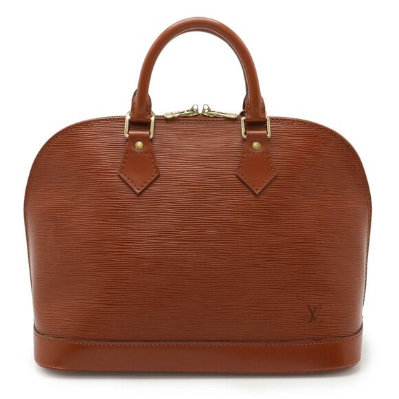 Louis Vuitton Handbags - LOUIS VUITTON Brown Leather Alma Bag